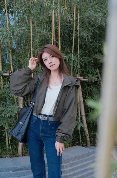 Zip Up Hoodie Cropped Jacket_JK2512L06