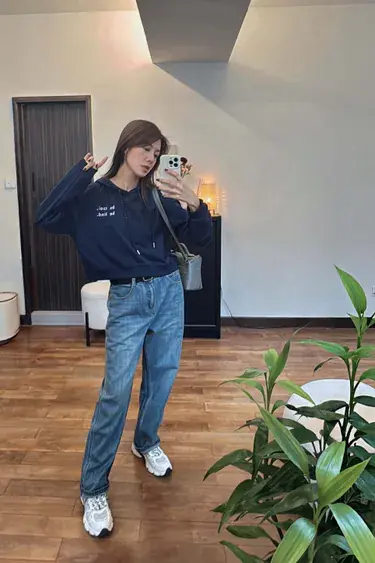 High-Rise Straight-Leg Organic Jeans_JE2511L06